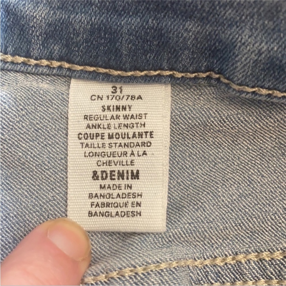 H&M skinny regular waist ankle jeans - Picture 6 of 7